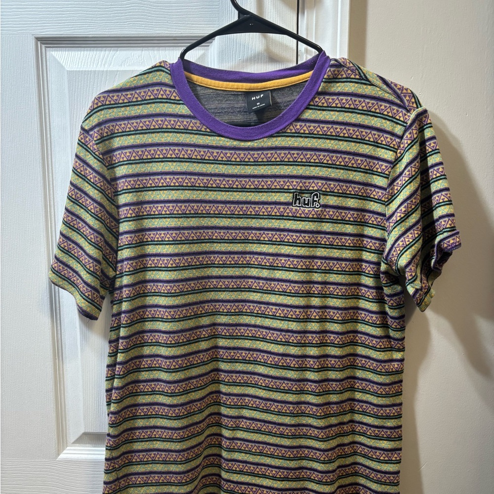 HUF Multicolor Striped Men's Shirt Men’s Medium